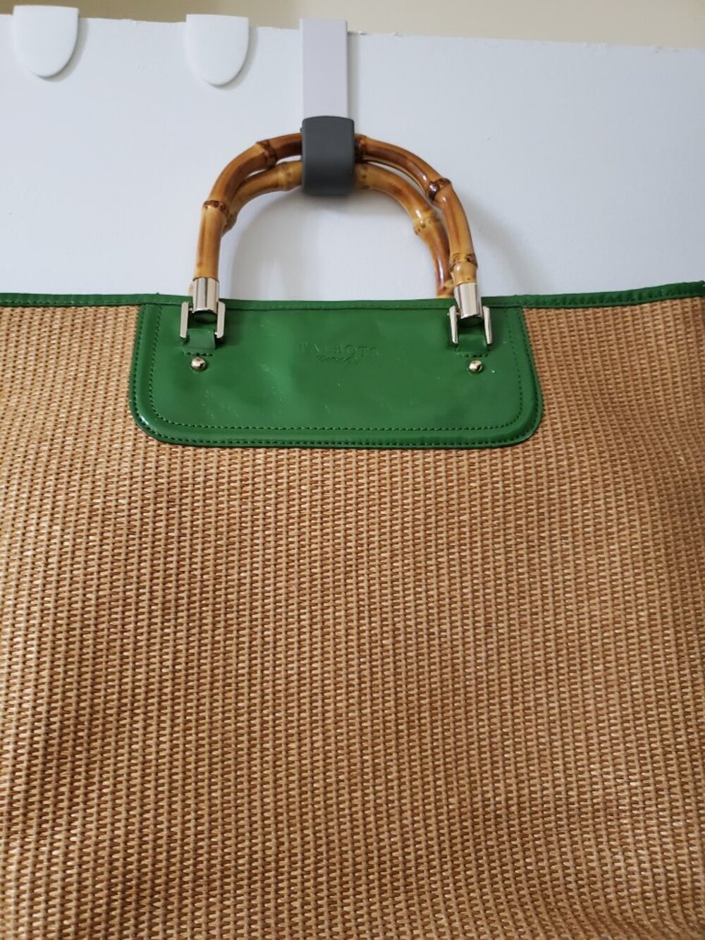 Vintage Talbots Rattan Totebag Purse - Picture 3 of 11